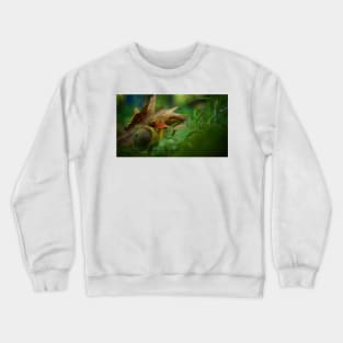 Red Capped Mushroom Crewneck Sweatshirt